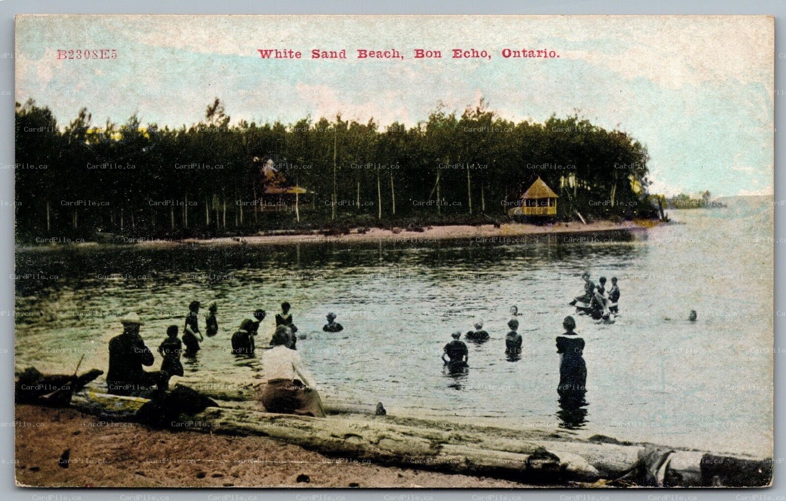Postcard Bon Echo Ontario c1910s White Sand Beach Unused