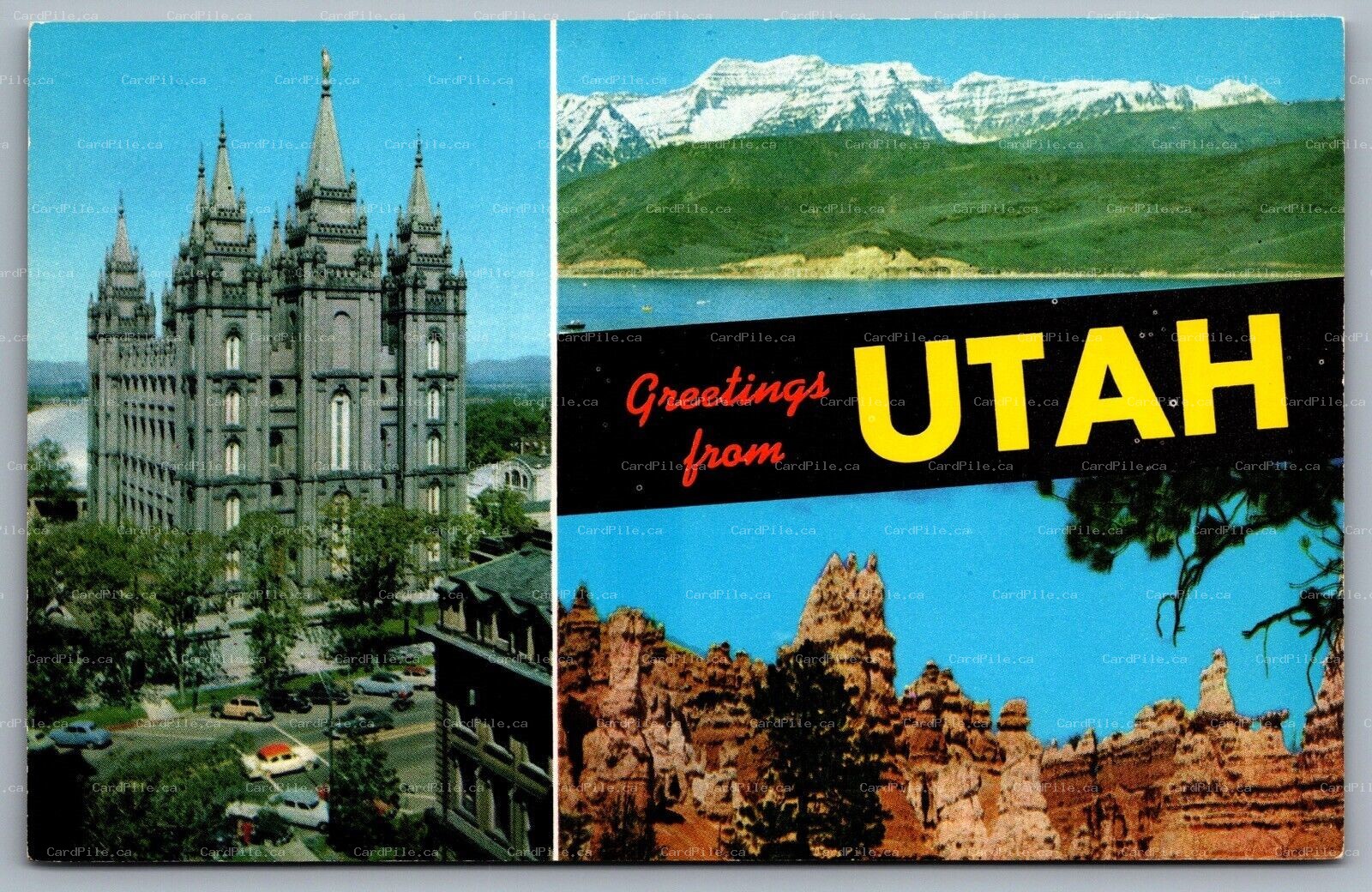 Postcard UT c1957 Greetings from Utah Multi View 