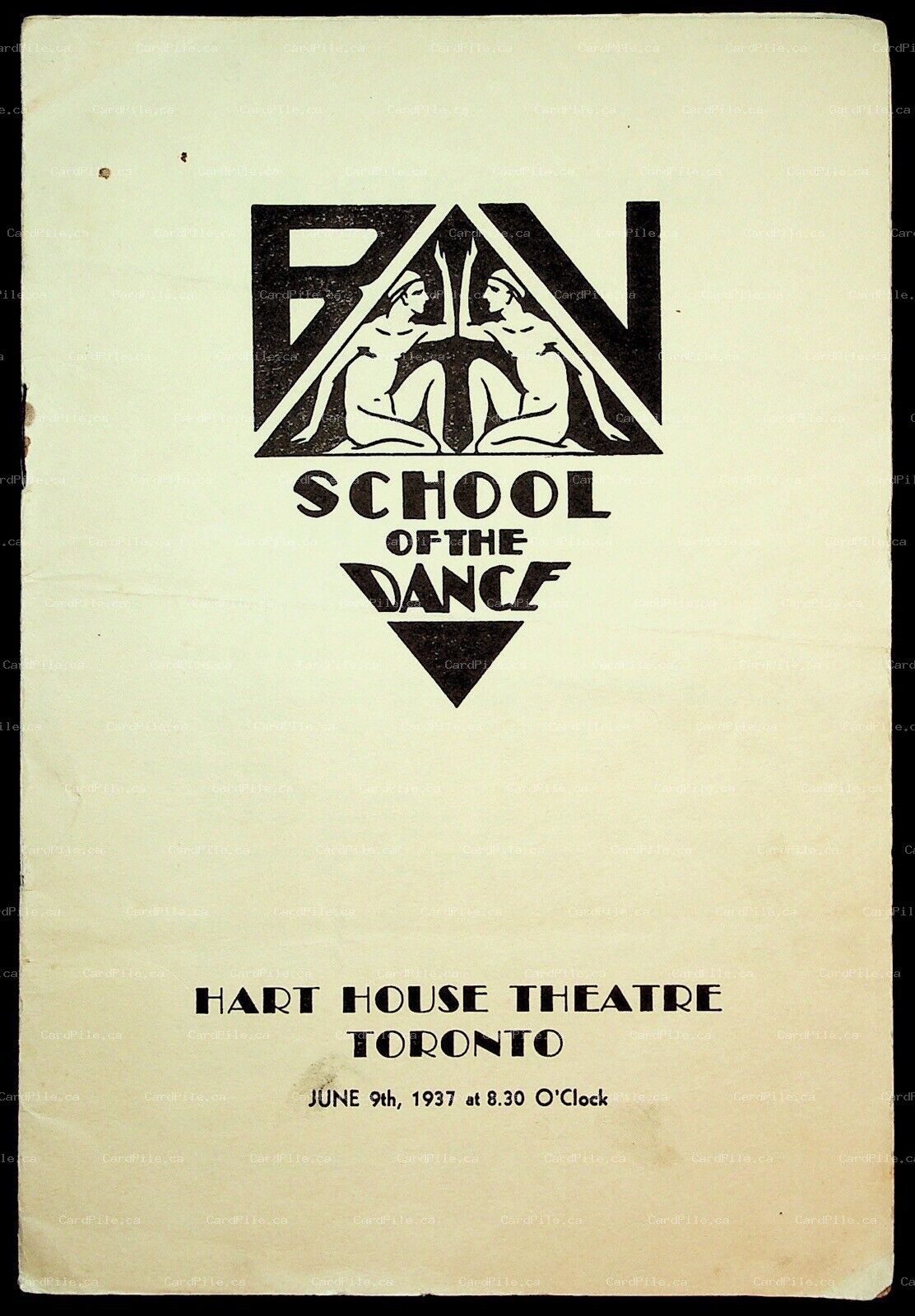 1937 Toronto Ontario School Of The Dance Hart House Theatre Programme Volkoff