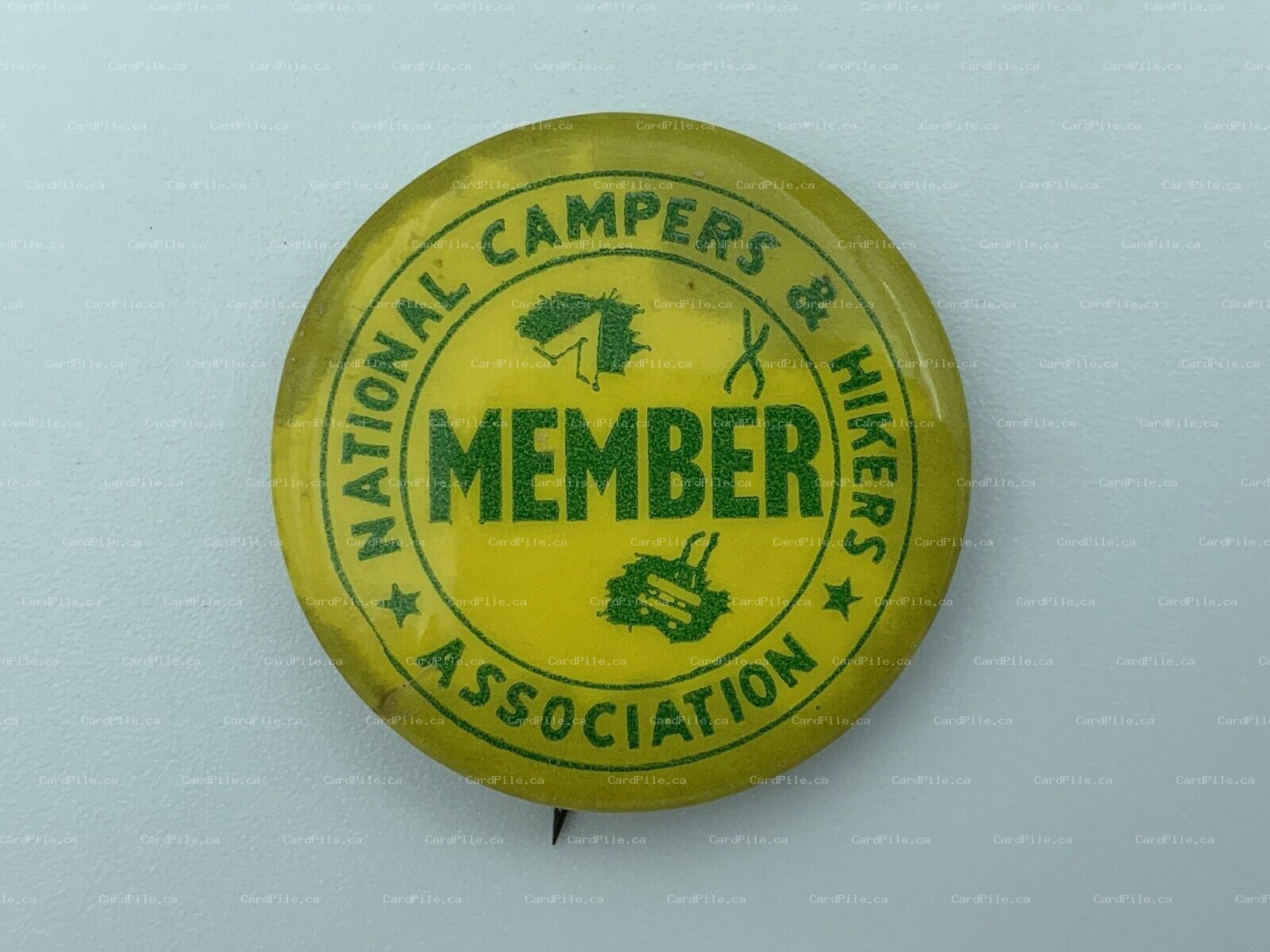 VINTAGE National Campers & Hikers Association Member - Pinback Button