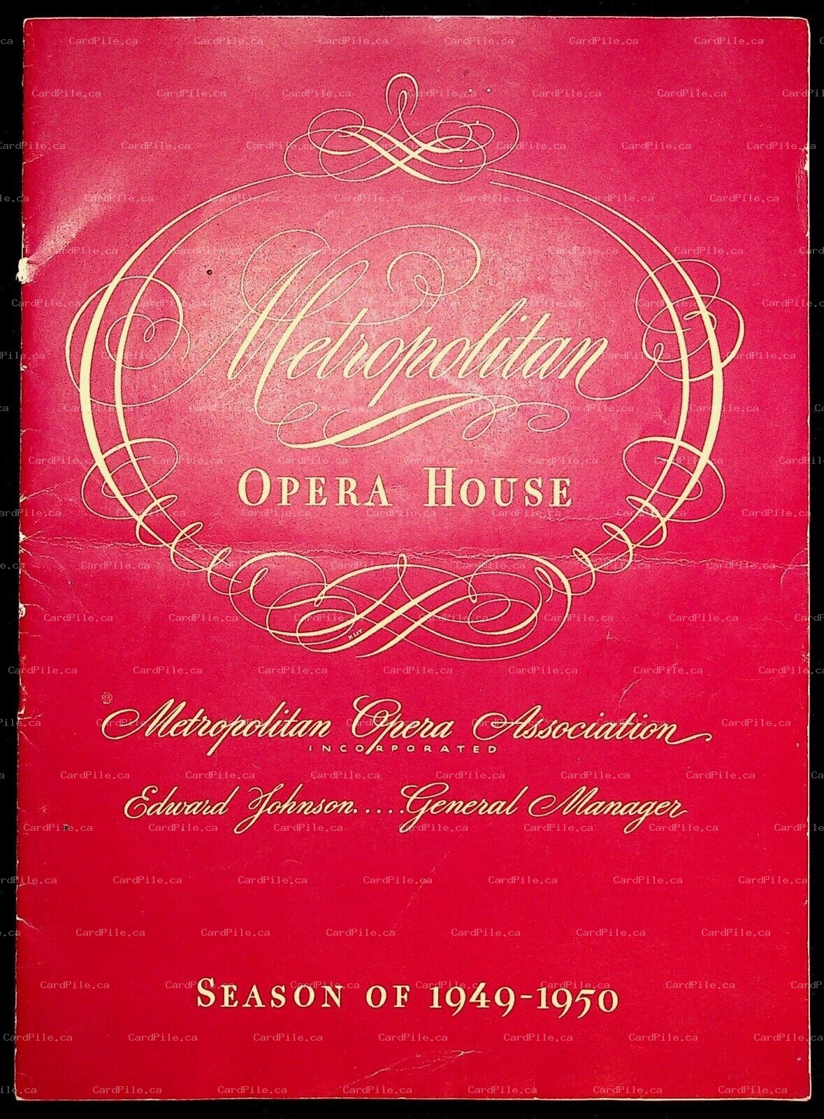 1949 1950 New York City Metropolitan Opera House Season Program Advertisements