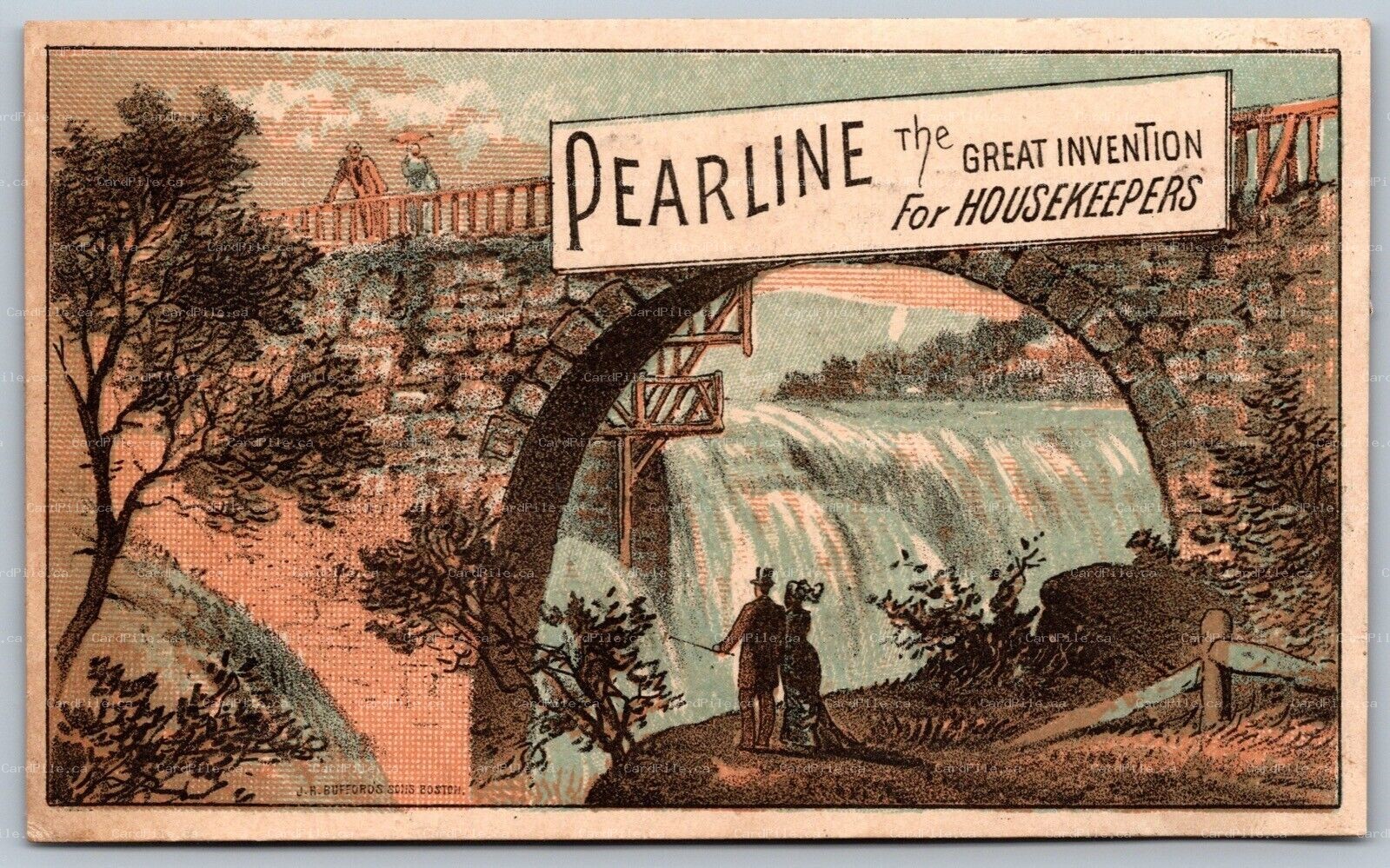 Trade Card c1890s New York James Pyle Pearline Great Invention for Housekeepers