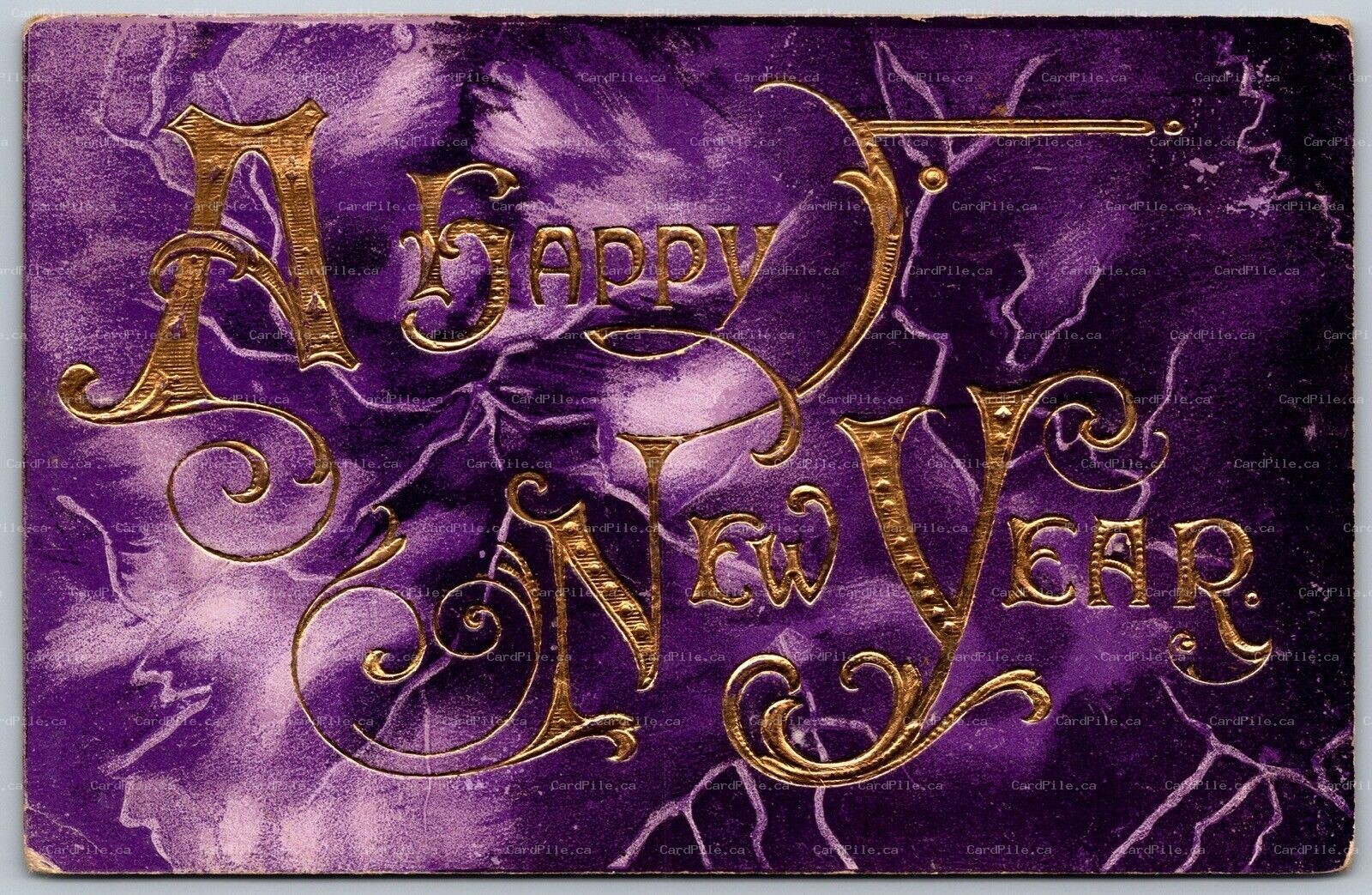 Postcard c1909 Split Ring Duplex Cancel Port Medway Nova Scotia Happy New Year