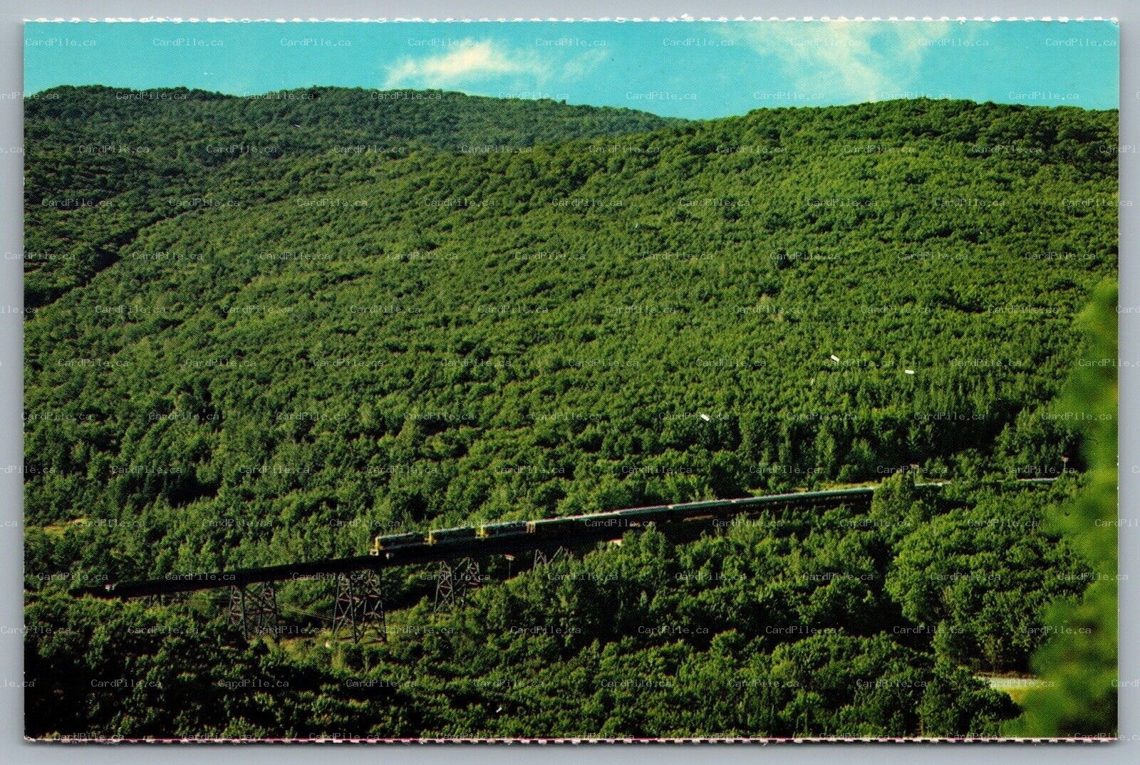 Postcard Sault Ste. Marie ONT Algoma Central Railway Bellevue Valley Scenic