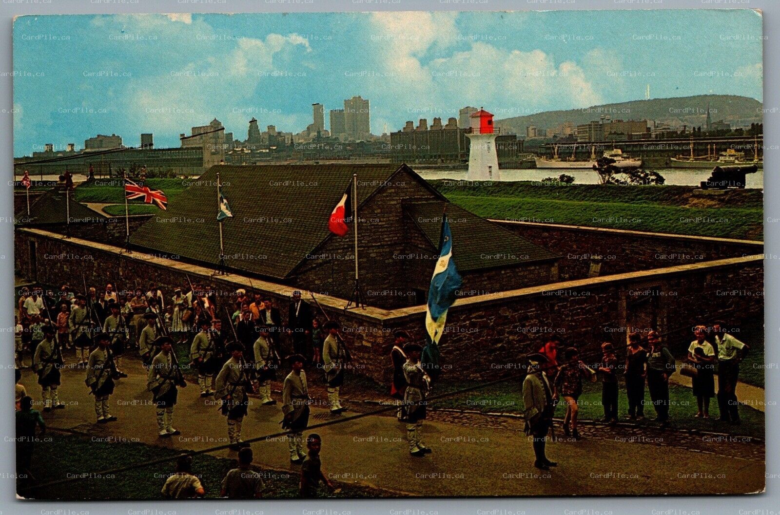 Postcard Montreal PQ c1960s Musee Militaire de Montreal Drill Squad