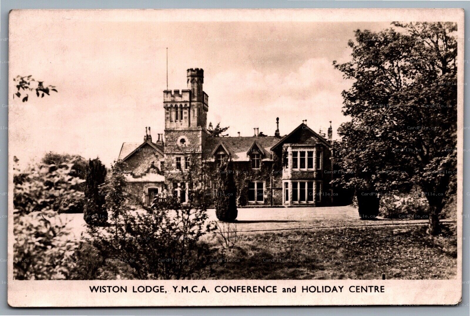 Postcard Biggar Scotland Winston Lodge YMCA Conference & Holiday Center RPPC B