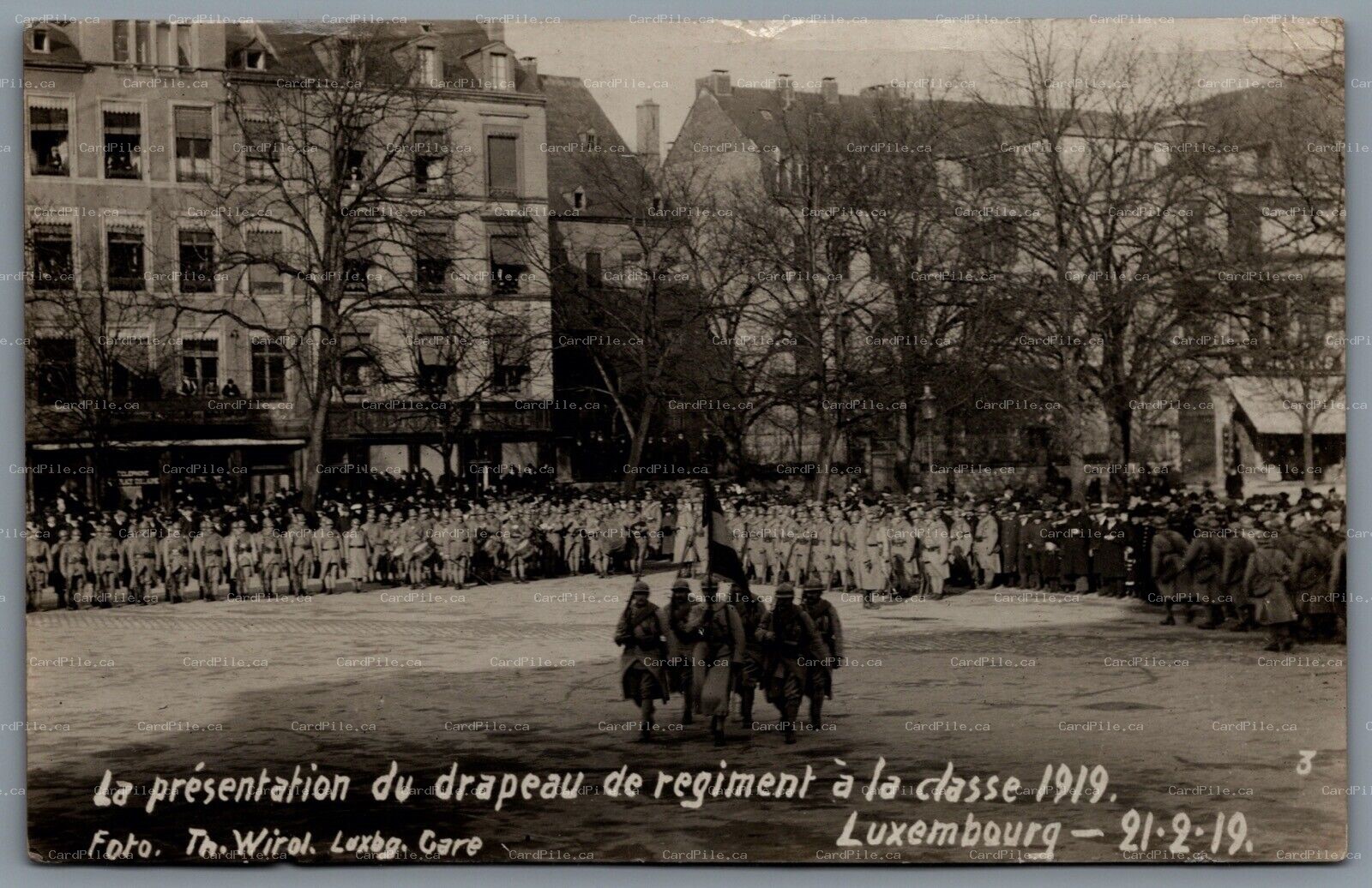 Postcard RPPC Luxembourg City c1919 US Army MPES Postal Express Service Cancel