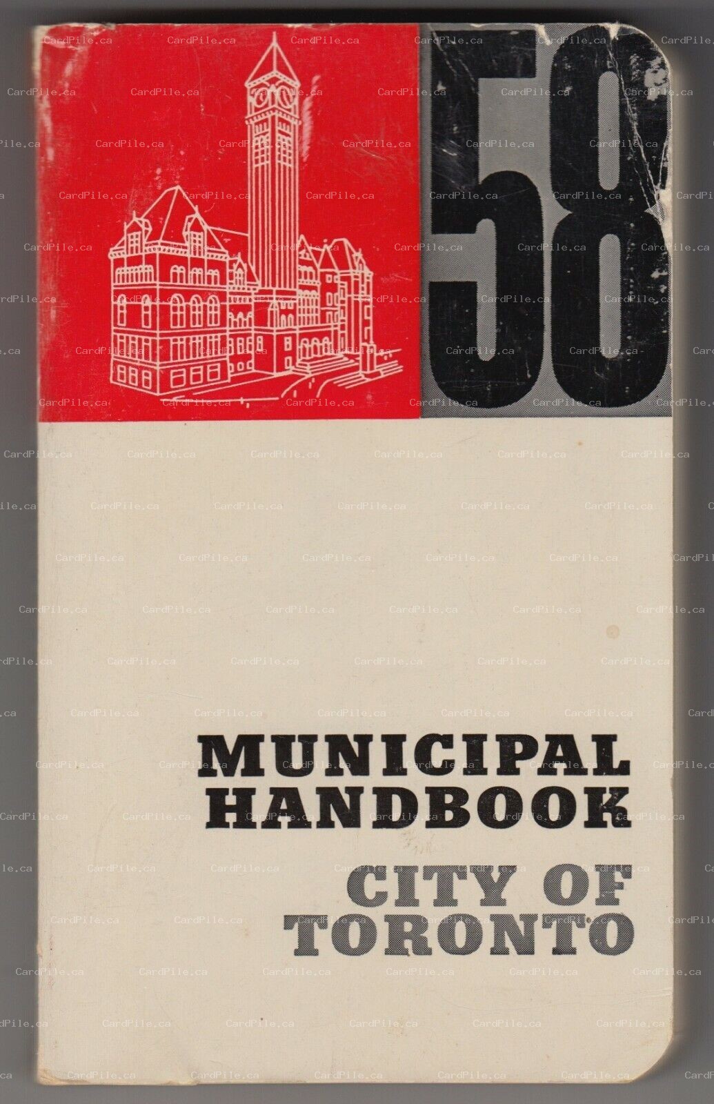 VINTAGE City of Toronto Municipal Handbook 1958 - Canada - RARE - SoftCover