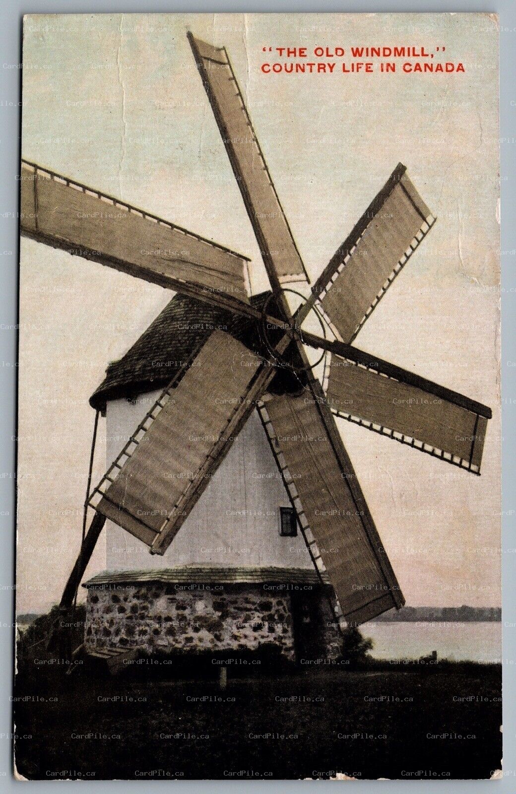 Postcard Canada c1905 The Old Windmill Country Life Warwick Bro's