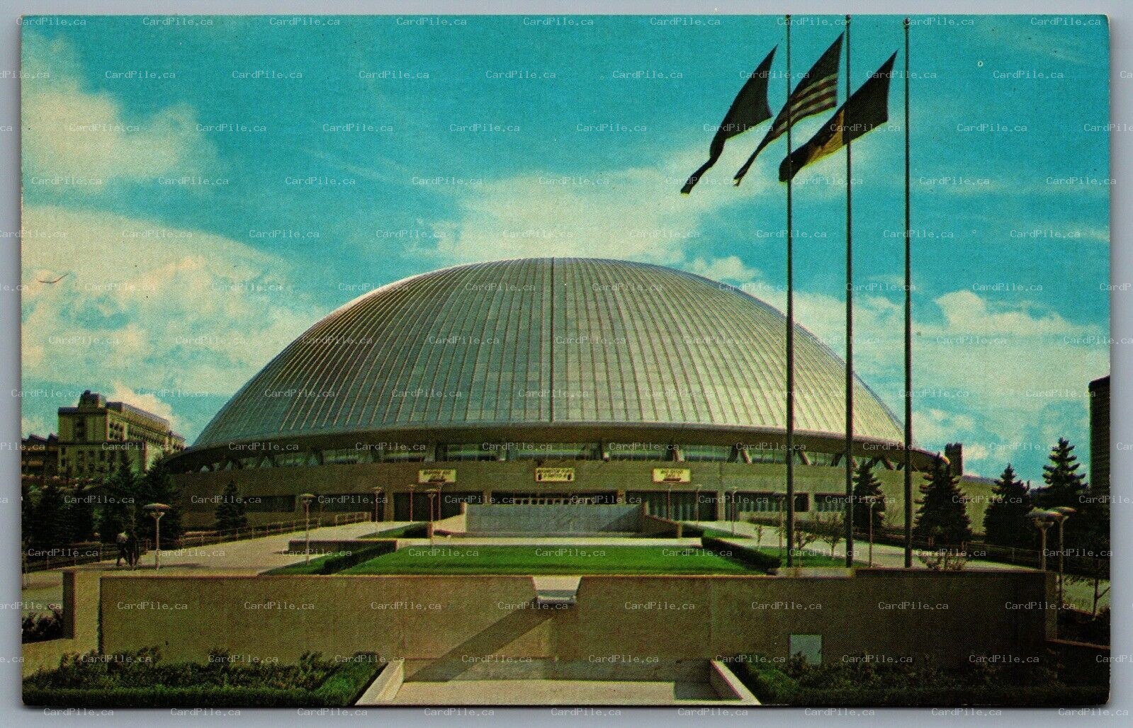 Postcard Pittsburgh PA c1964 Public Auditorium Sports Arena Convention Hall
