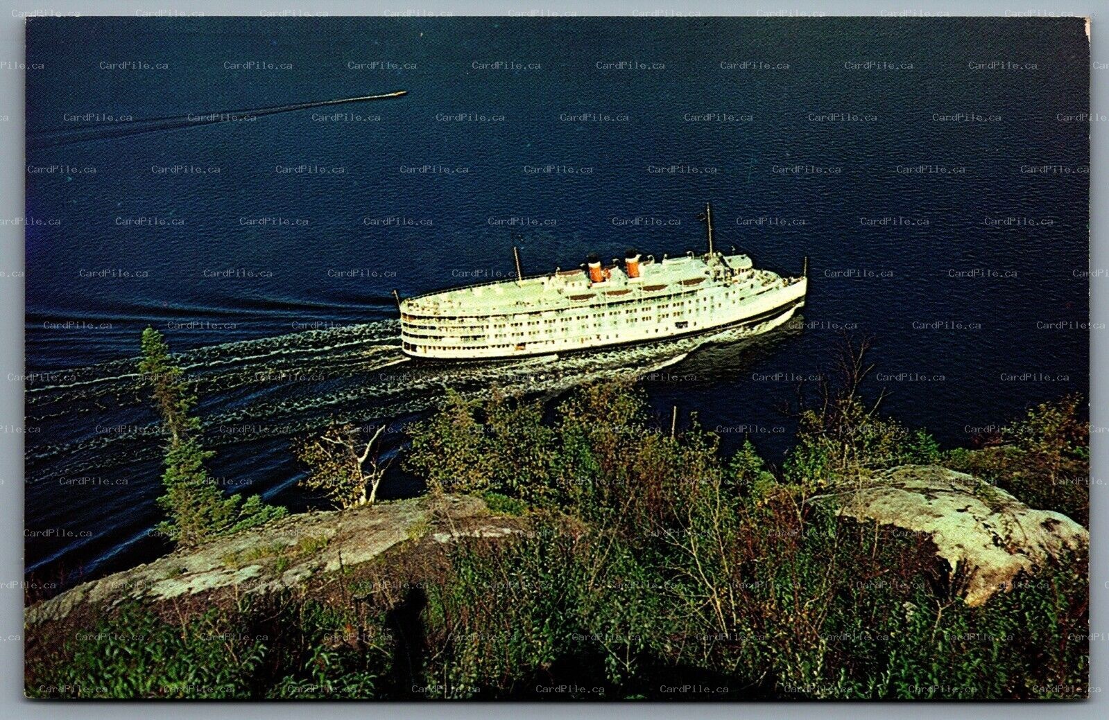 Postcard Quebec c1960s Saguenay Cruise Ship Bateau De Croisiere du Saguenay