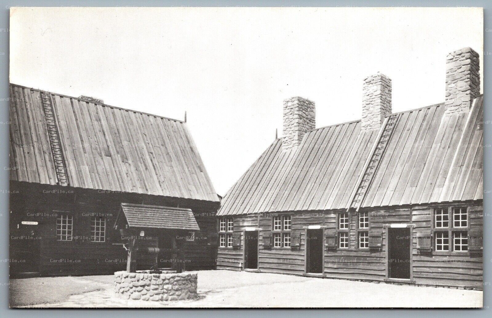 Postcard Granville Ferry NS c1980s Port Royal Habitation The Well Handmade