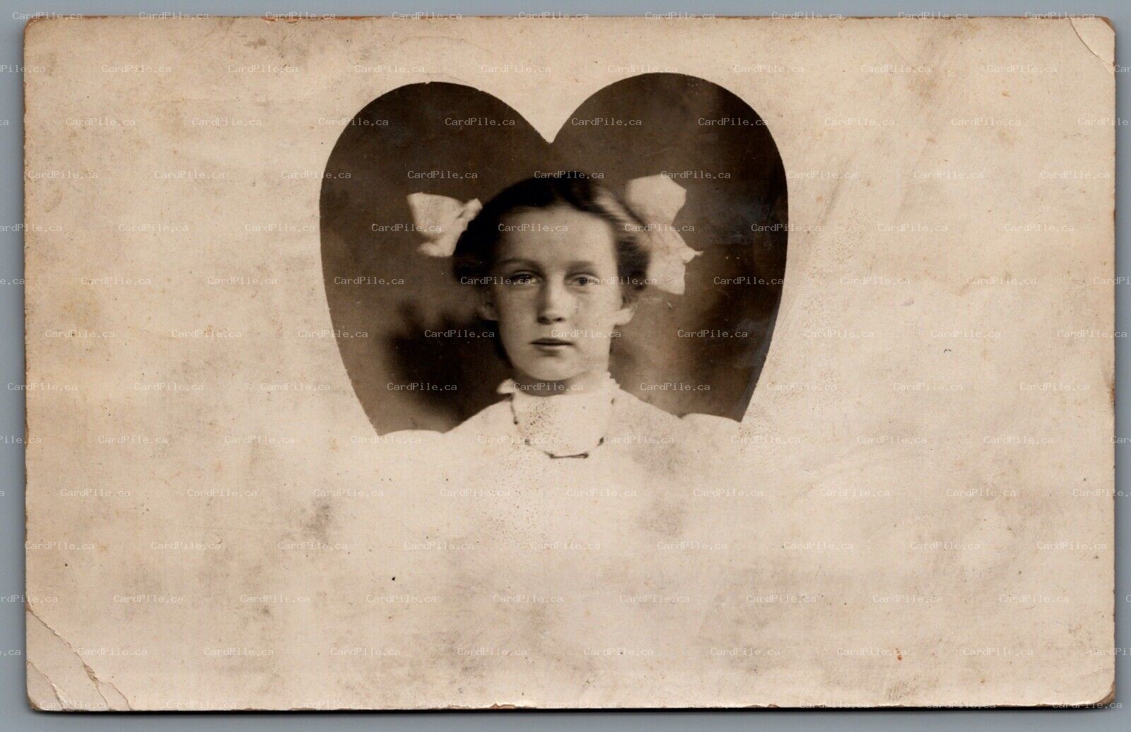 Postcard RPPC Melvina WI c1908 Studio Photo of Girl Series 1902 Stamp Franklin