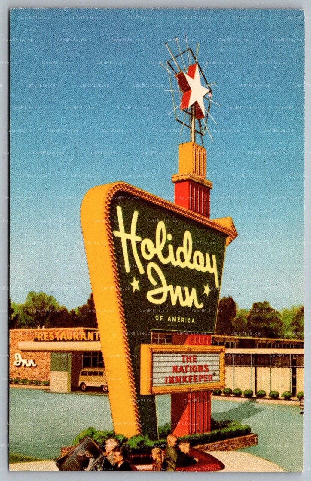 Postcard Amarillo TX c1960s Holiday Inn No.1 US Highway 60 & 66 Route 66 Advert