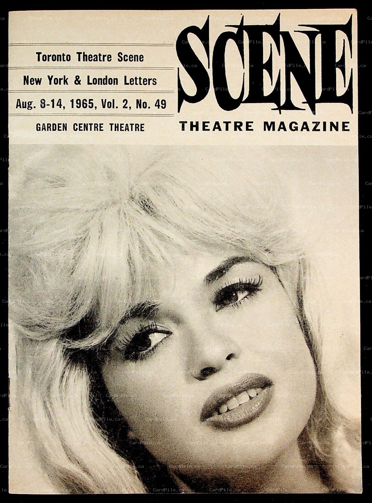 1965 Toronto Ontario Scene Theatre Magazine Garden Center Advertisements