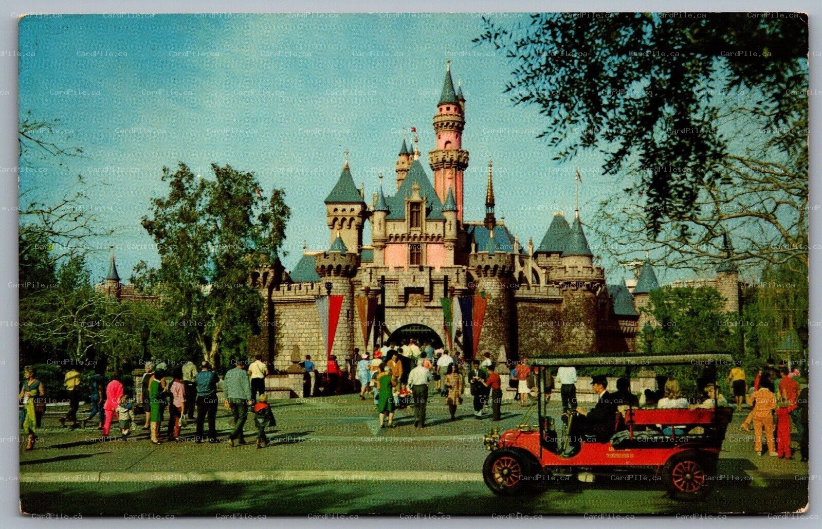 Postcard Anaheim CA c1960s? Sleeping Beautys Castle Magic Kingdom Fantasyland