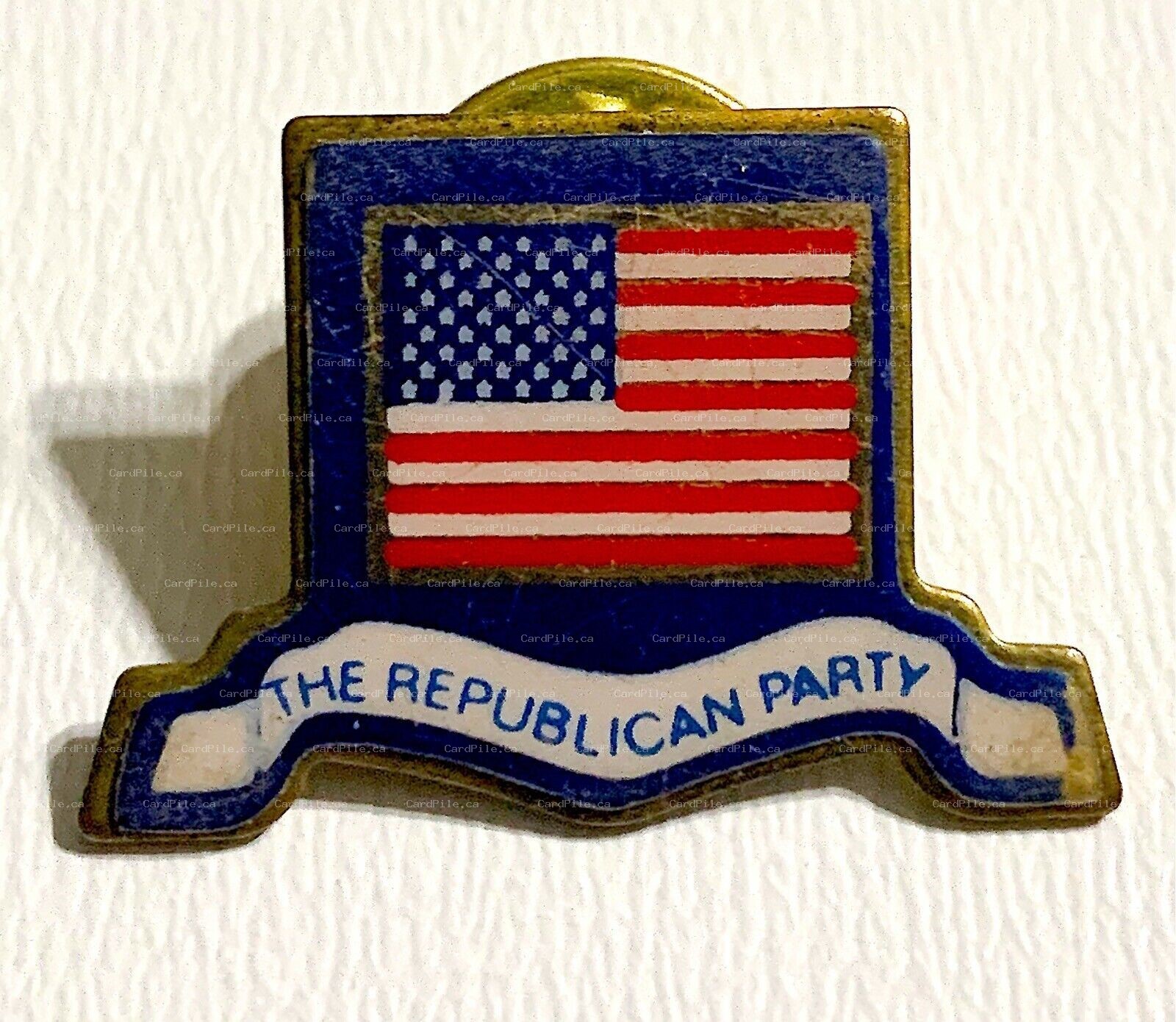 VINTAGE The Republican Party American Flag Political Campaign Lapel Pin