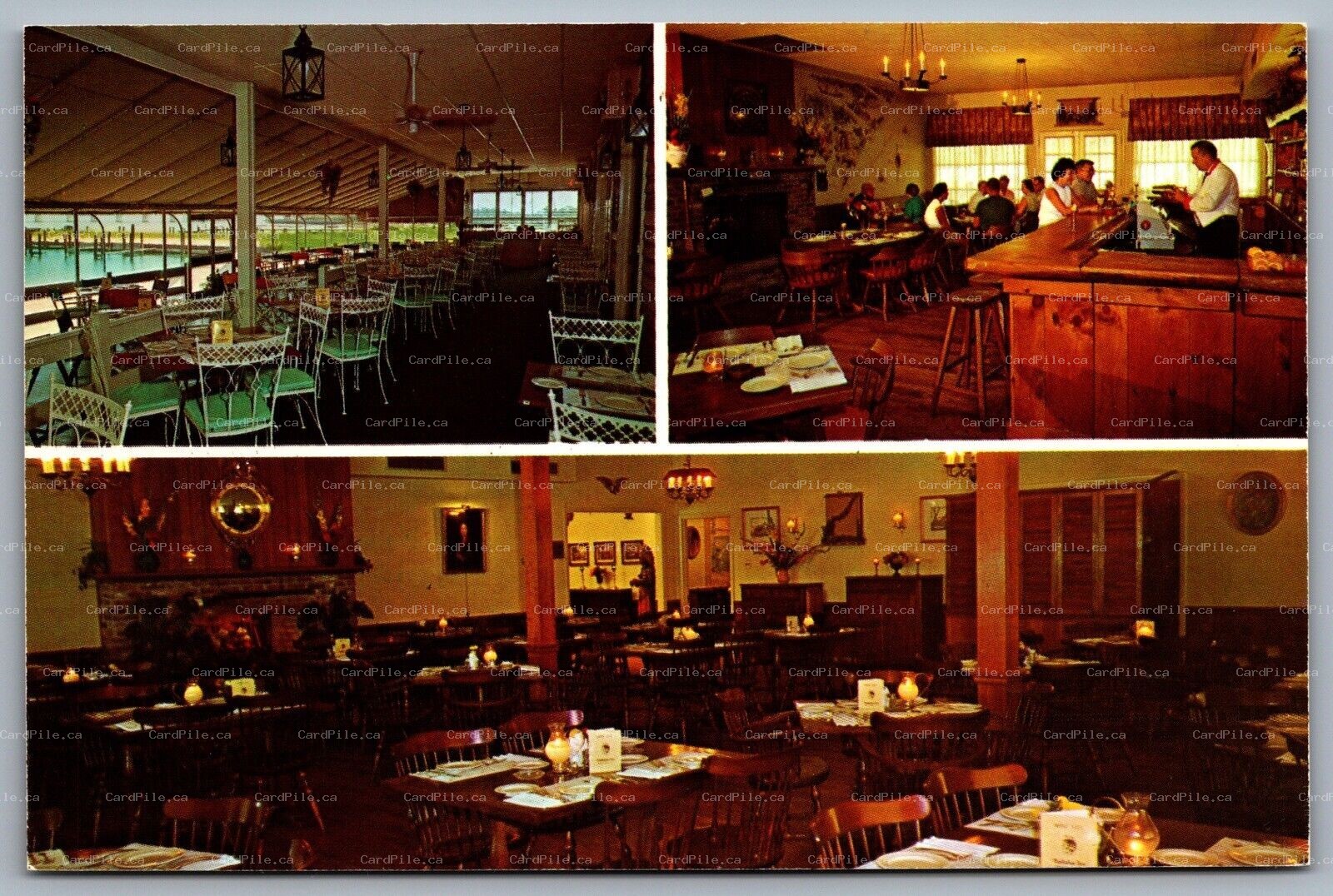 Postcard Marmora NJ c1960s Tuckahoe Inn Beesleys Point Restaurant and Tavern