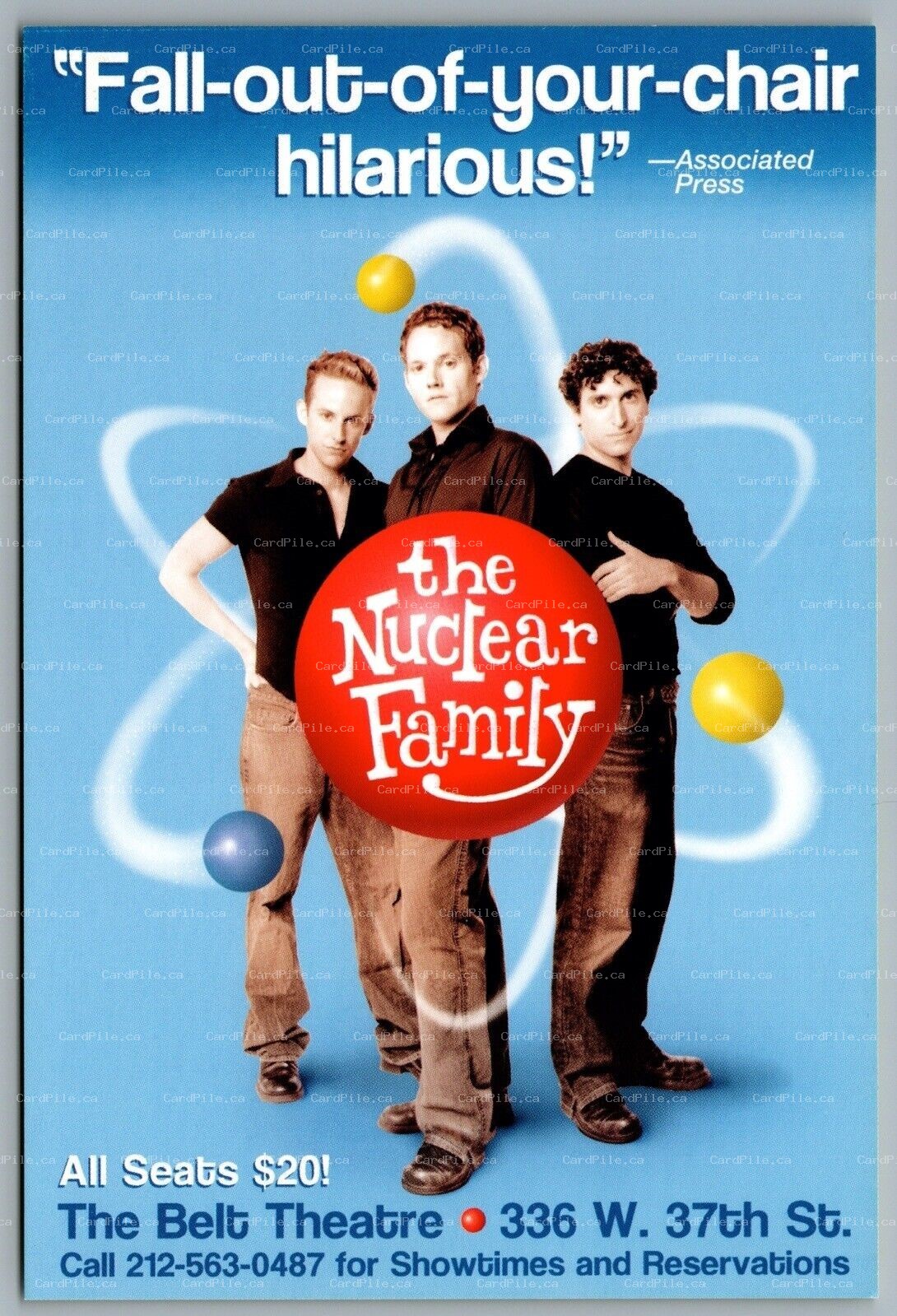 Postcard Theatre 2003 The Nuclear Family The Belt Theatre New York Advertisement