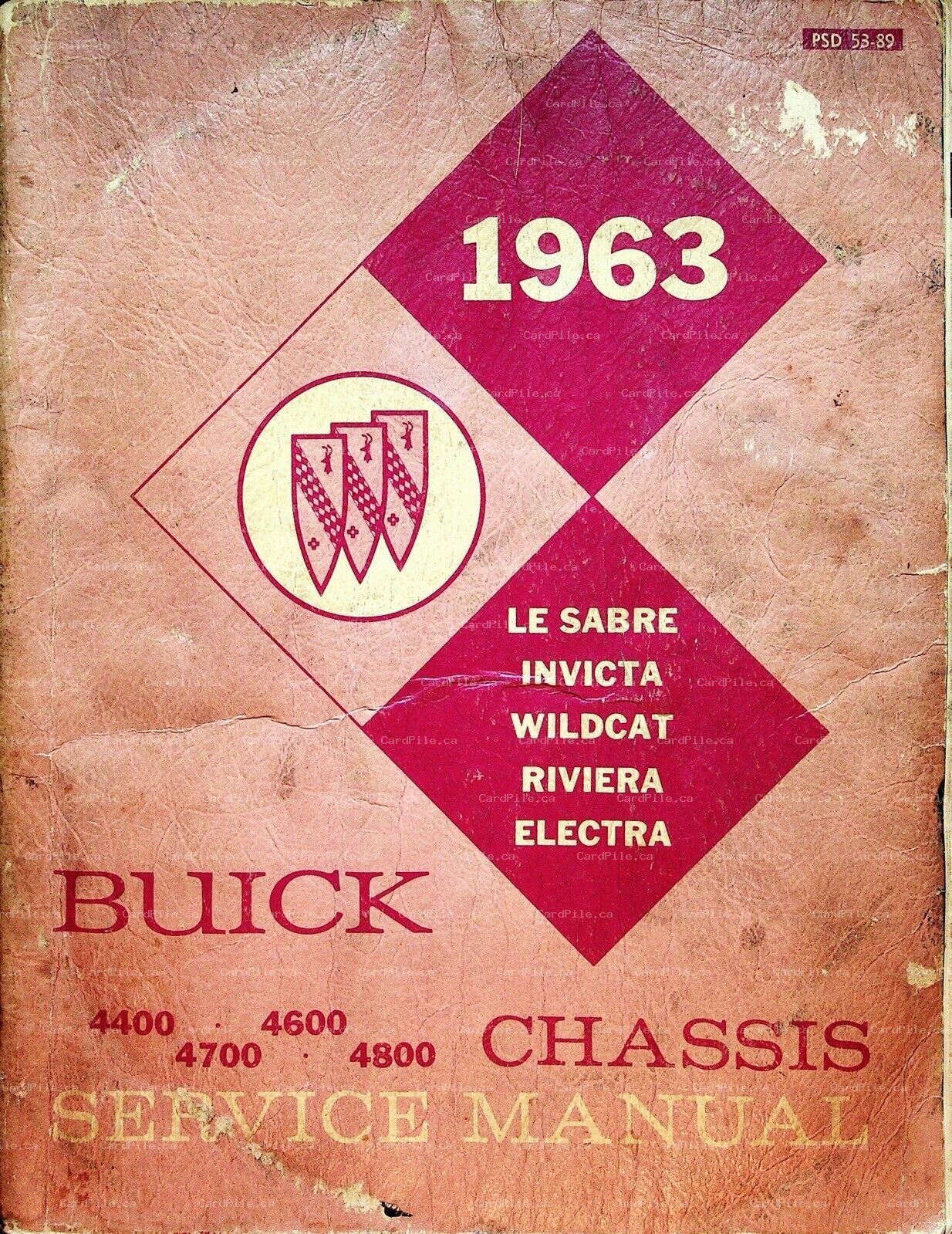 1963 Buick Chassis Service Manual Le Sabre Invicta Wildcat Riviera Electra GM