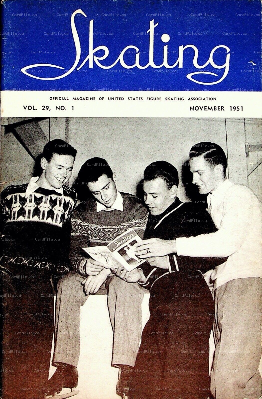 VINTAGE 1951 USFSA Skating Magazine Vol.29 No.1 Olympic Team Advertisements News