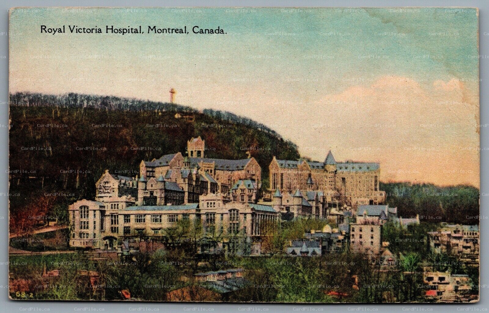 Postcard Montreal Canada c1920s Royal Victoria Hospital MUHC B