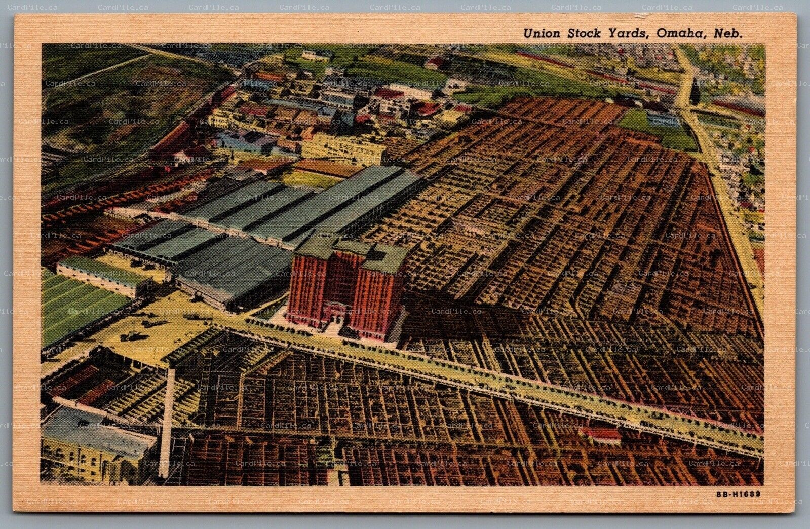 Postcard Ohama NE c1948 Union Stock Yards Stockmen’s Clothes Shop Advertisement