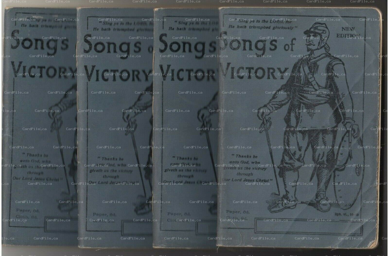 VINTAGE and RARE Four Pickering & Inglis Songs of Victory Books - 1920s to 1930s