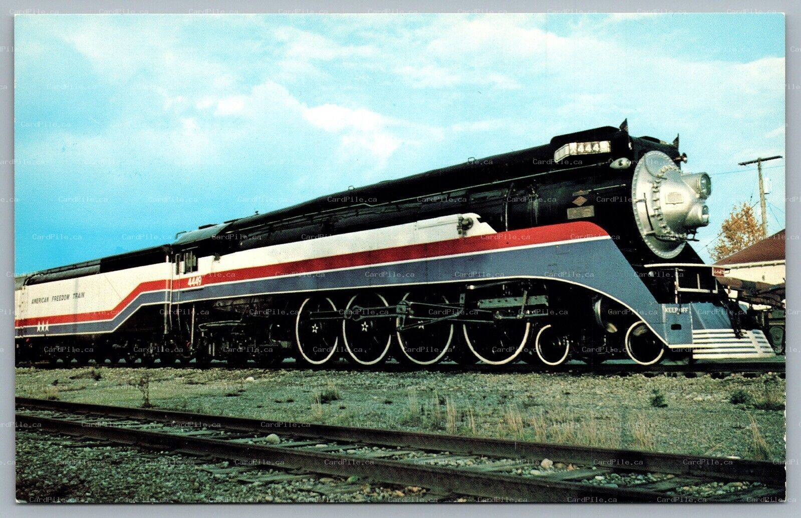 Postcard c1970s American Freedom Train Locomotive Number #4449 Unused