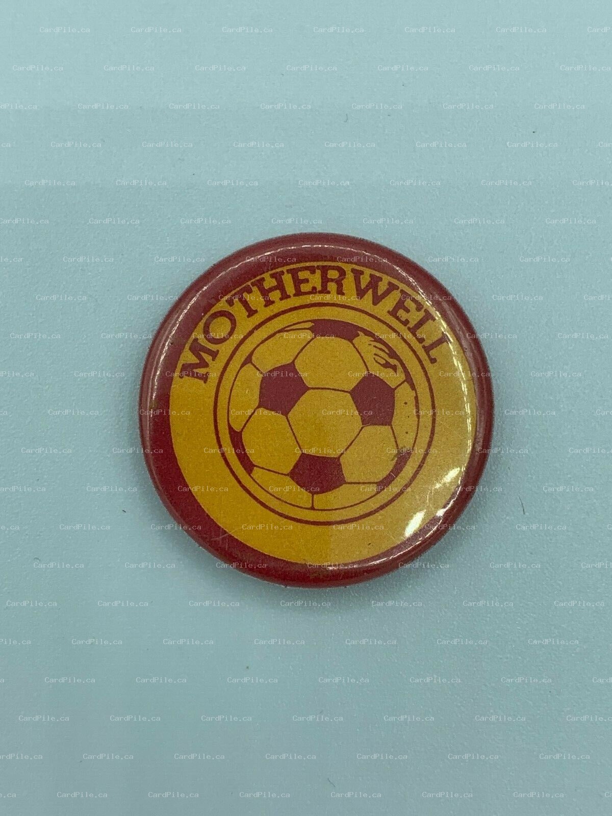 VINTAGE Motherwell Soccer Pinback Button