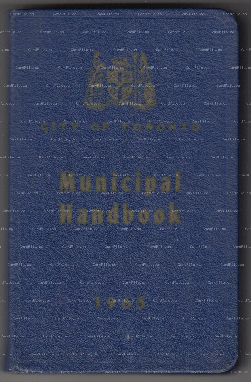 VINTAGE City of Toronto Municipal Handbook 1965 - Canada - RARE - HardCover