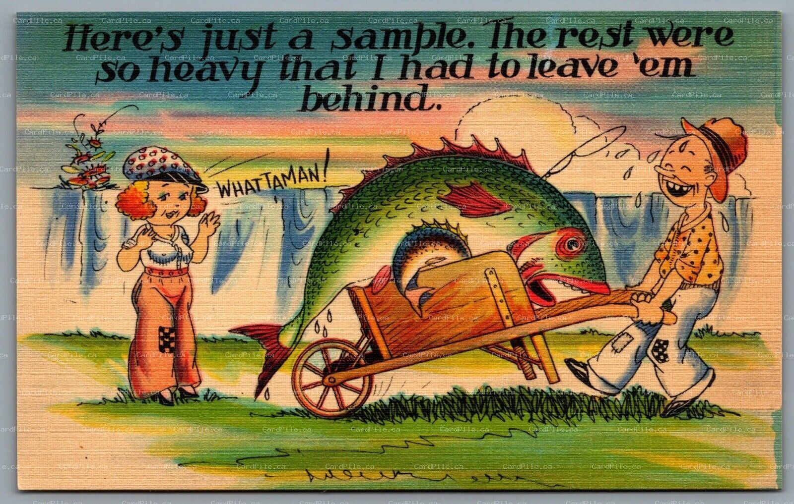 Postcard c1940s Fishing Related Here’s Just A Sample. The Rest Were So Heavy ...