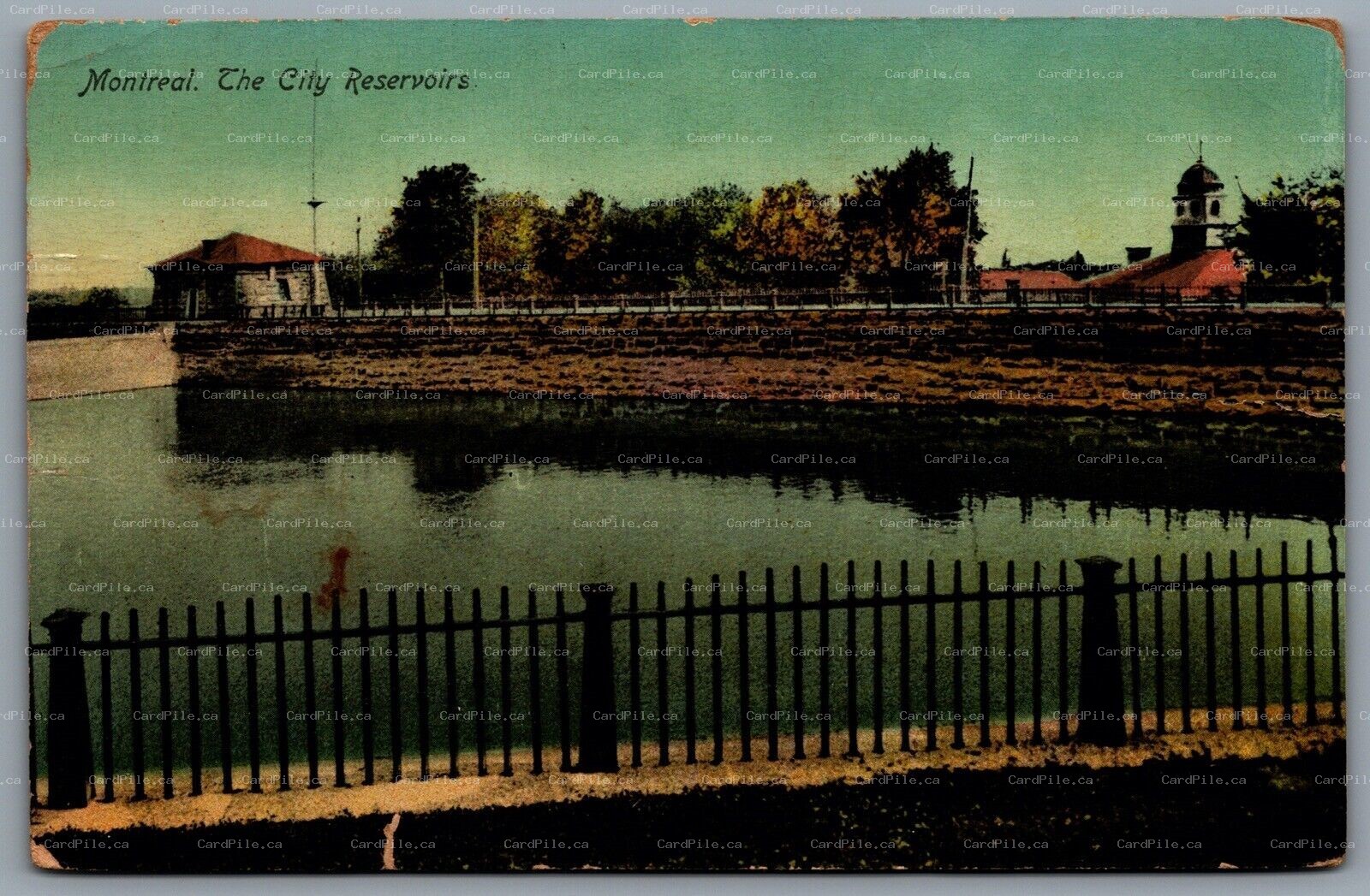 Postcard Montreal Quebec c1910 Water Chutes Dominion Park Amusement Park