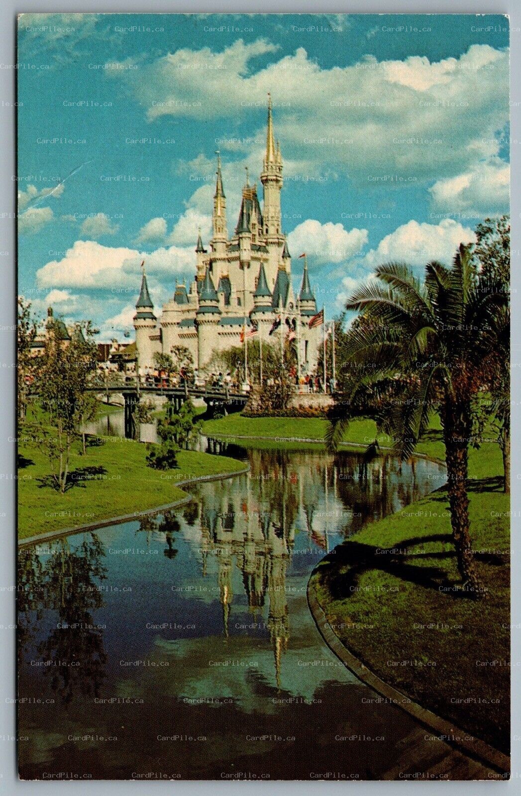 Postcard Walt Disney World FL c1970s Cinderella Castle Fantasyland