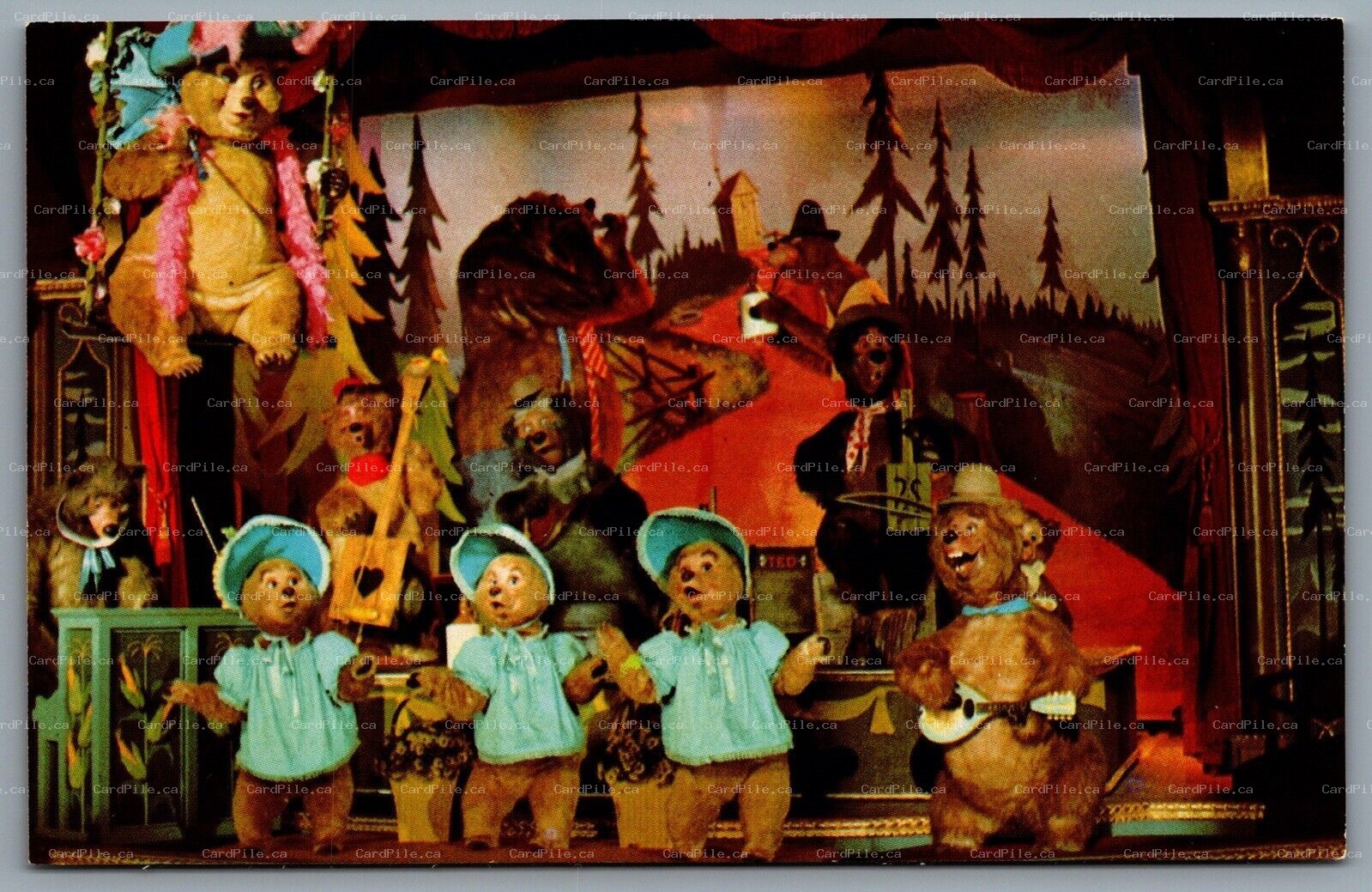 Postcard Walt Disney World FL c1974 The Country Bear Jamboree 01110218 B