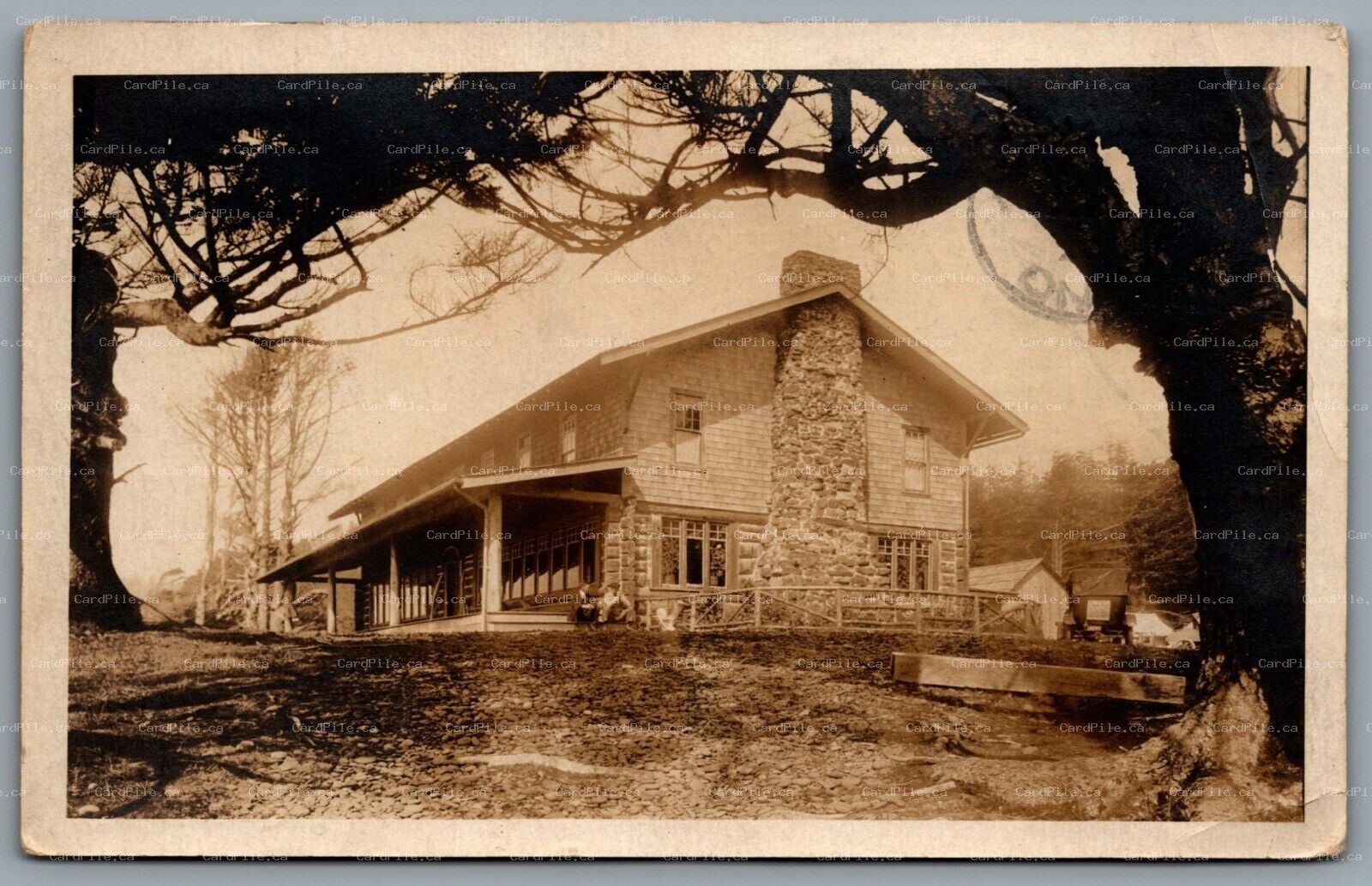 Postcard RPPC c1922 Ecola OR Cannon Beach View of Cottage CDS Cancel 