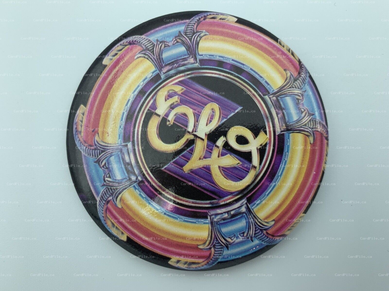 VINTAGE 1970s Electric Light Orchestra ELO English Rock Band - Pinback Button