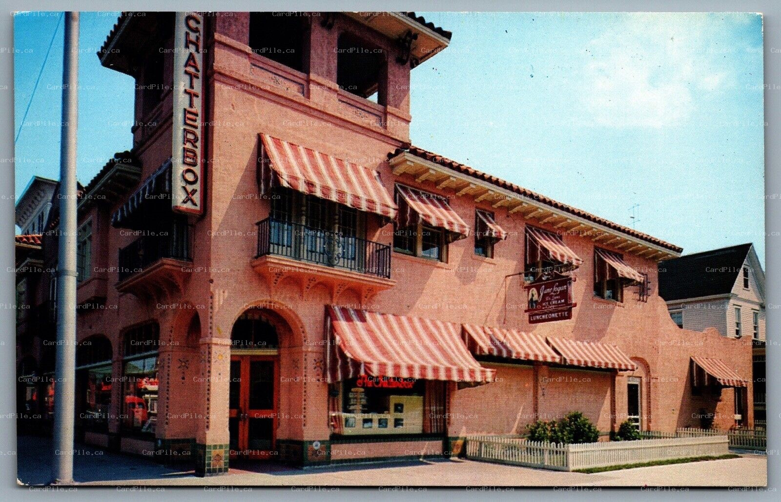 Postcard Ocean City New Jersey c1950s The Chatterbox Restaurant Jean Campbell