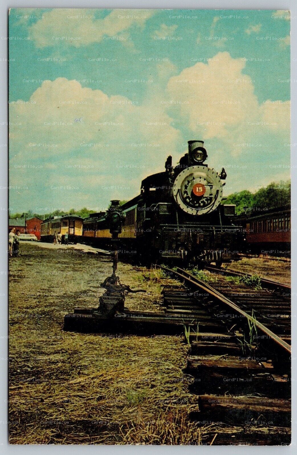 Postcard 1970s Steamtown USA Bellows Falls VT North Walpole NH Excursion Trains