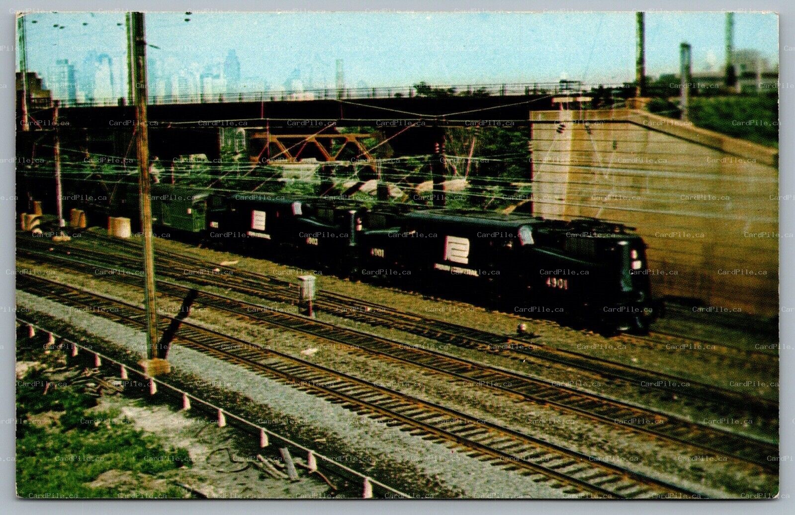 Postcard Philadelphia PA c1970s Senator Robert F. Kennedy Funeral Train GG-1 