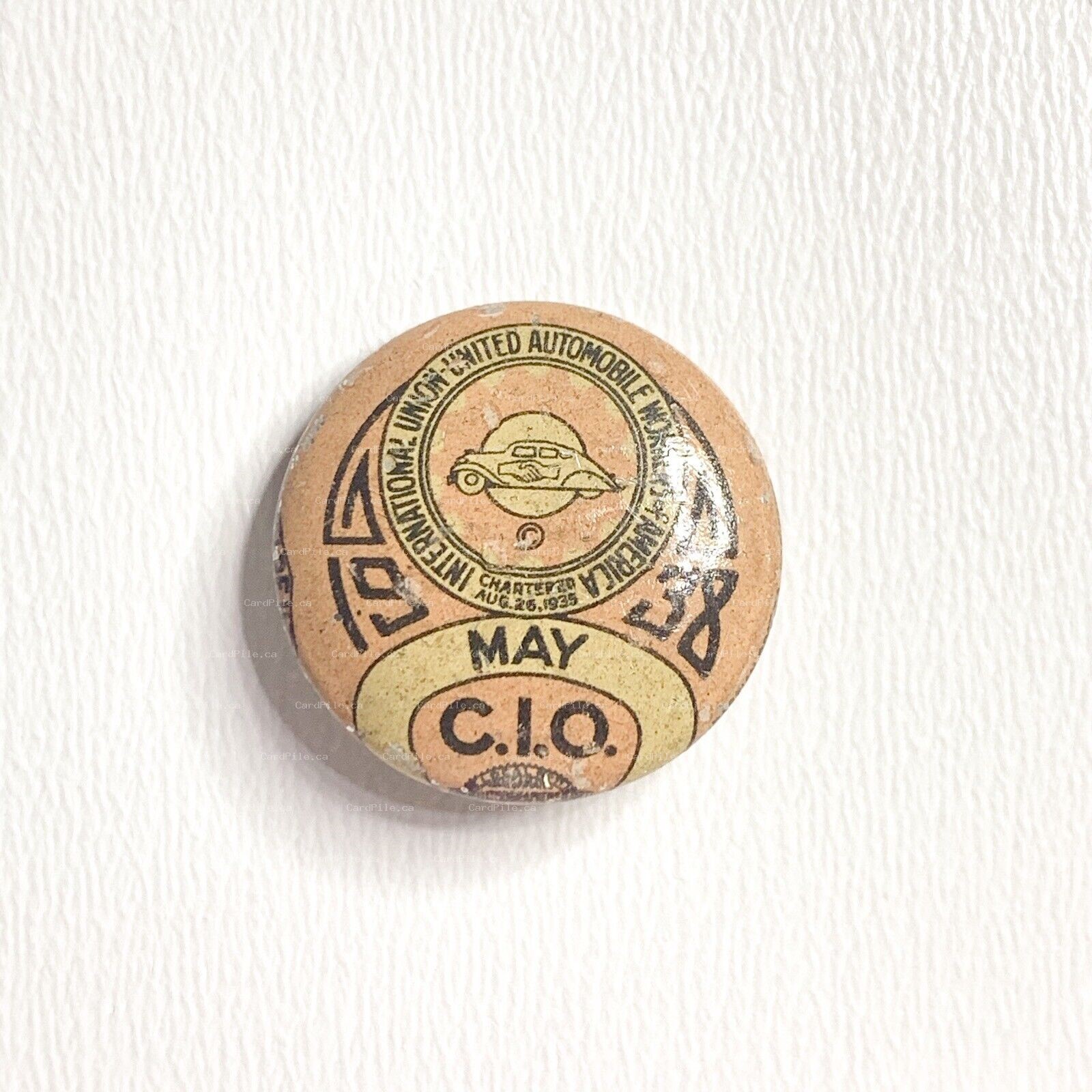 VINTAGE 1938 May International Union United Automobile Workers of America CIO B