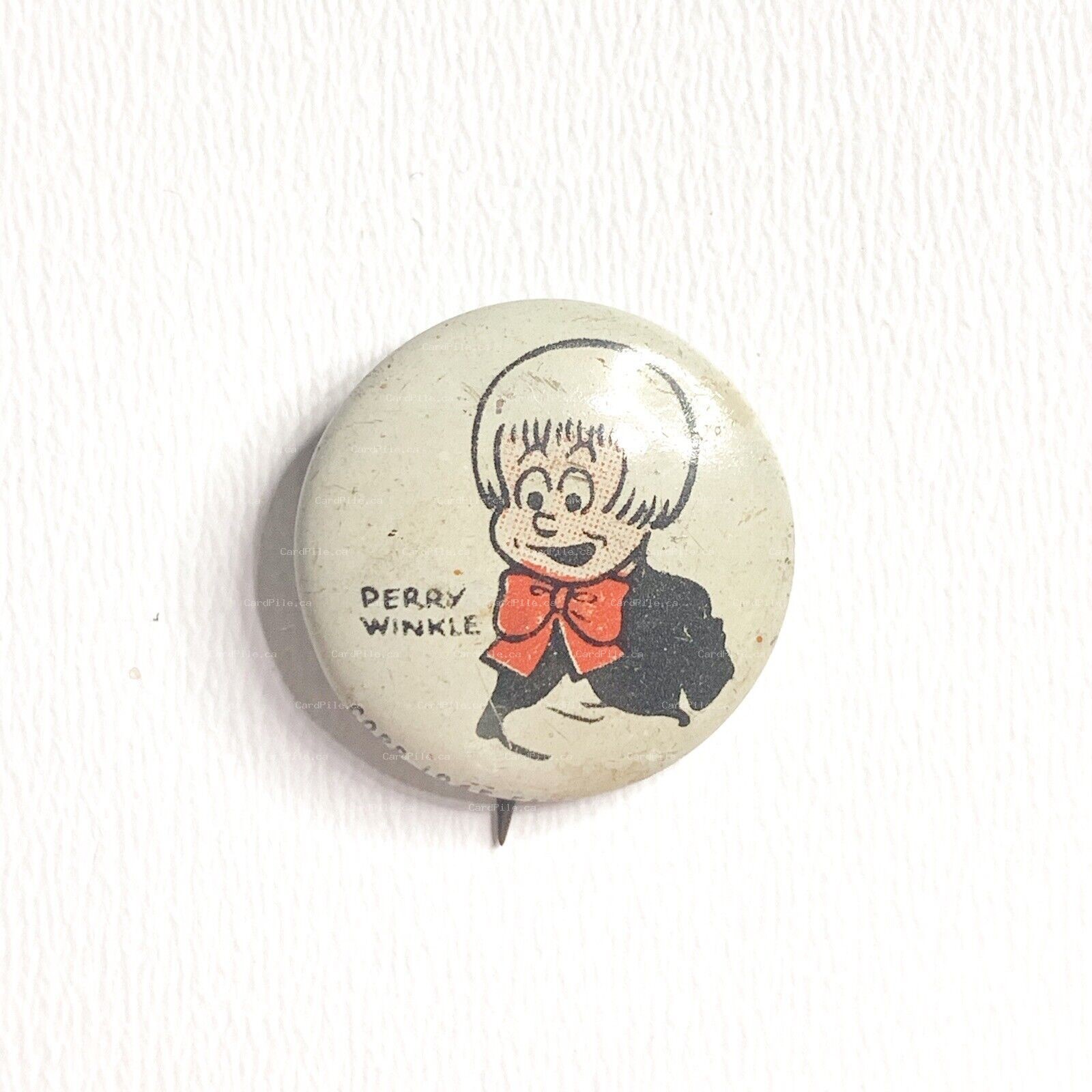 VINTAGE 1945 Kellogg's PEP - Perry Winkle - Cereal Pinback Button A