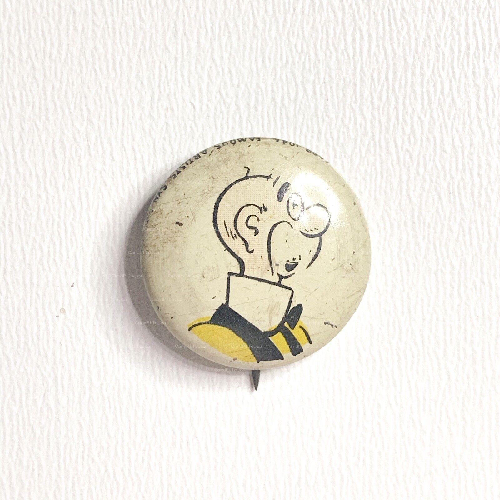 VINTAGE 1946 Kellogg's PEP - Pop Jenks - Cereal Pinback Button 