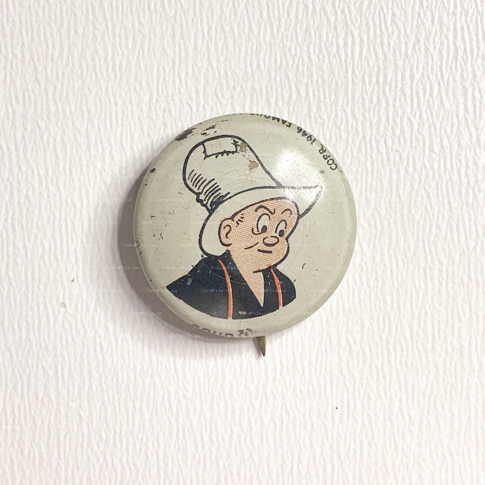 VINTAGE 1946 Kellogg's PEP - Spud - Cereal Pinback Button 