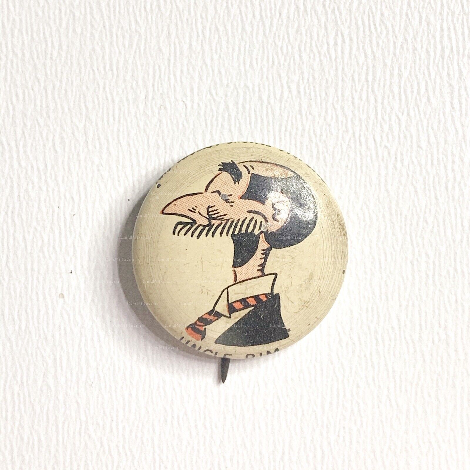 VINTAGE 1946 Kellogg's PEP - Uncle Bim - Cereal Pinback Button B