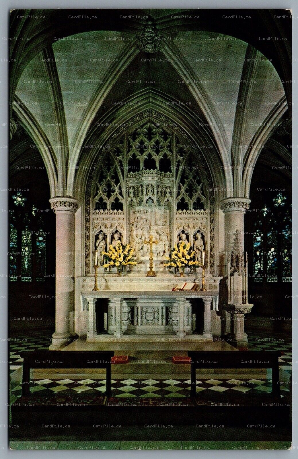 Postcard Mount Saint Alban Washington DC c1970s Cathedral Bethlehem Chapel