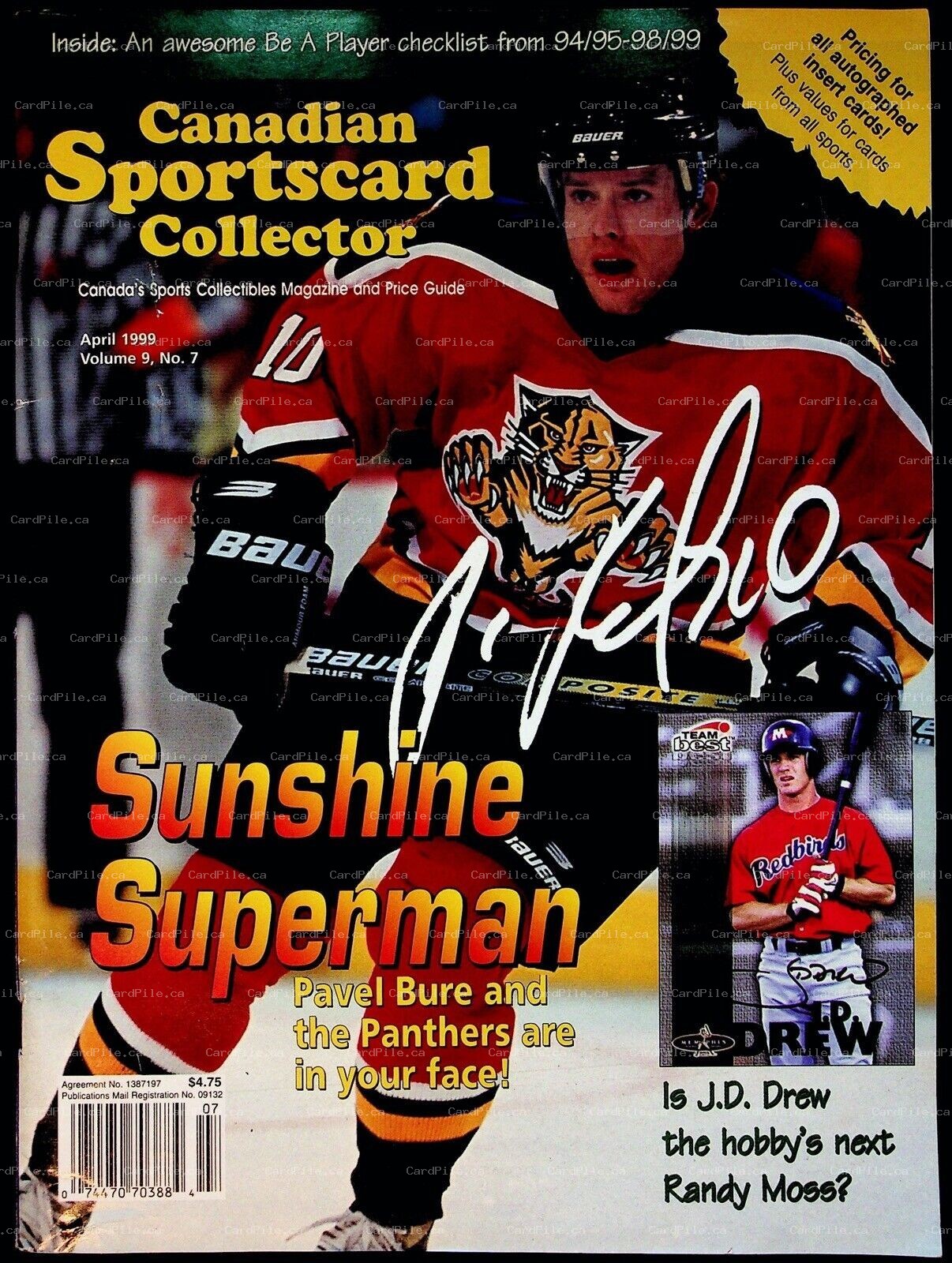 1999 April Canadian Sportscard Collector Vol 9 No 7 Price Guide