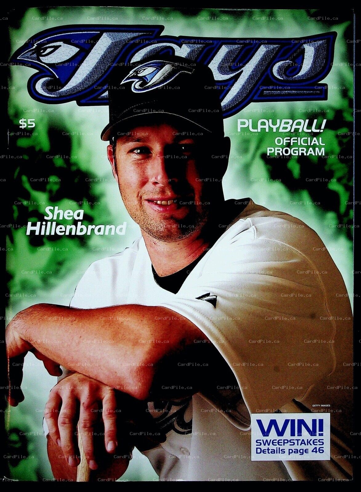 2005 July Toronto Blue Jays Playball Official Program vs Oakland Athletics