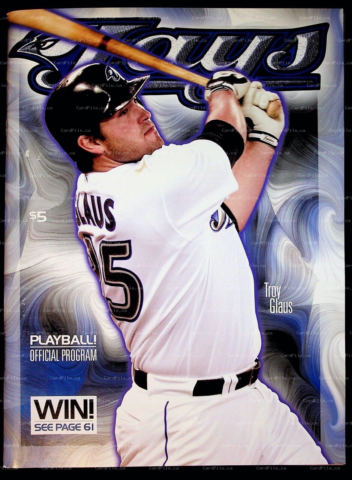 2007 April Toronto Blue Jays Playball Official Program vs Texas Rangers