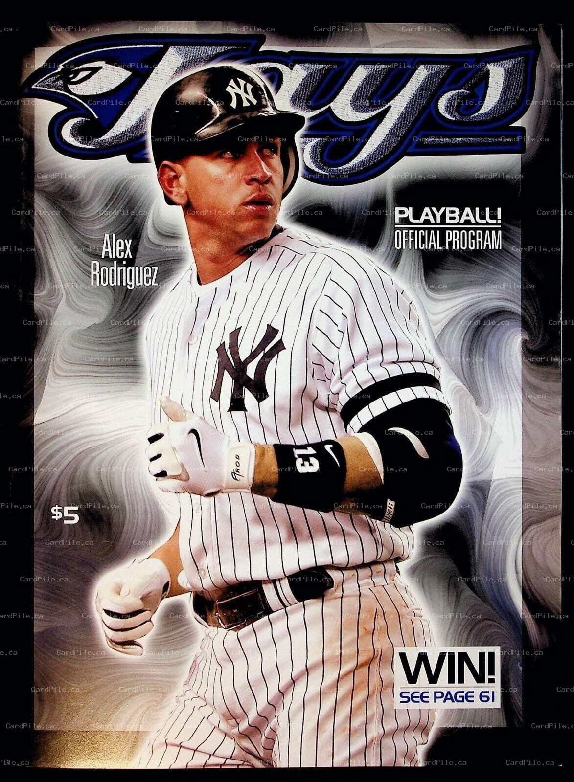 2007 May Toronto Blue Jays Playball Official Program vs New York Yankees